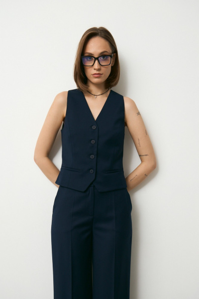 Жилет Luitui R3010 темно-синий - фото 4