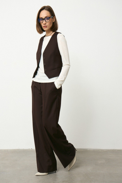 Жилет Luitui R3010 коричневый - фото 4