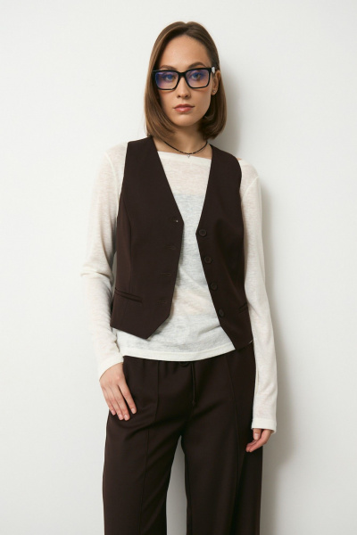 Жилет Luitui R3010 коричневый - фото 1