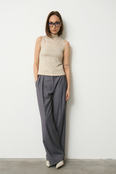 Брюки Luitui R2069 серый - фото 1
