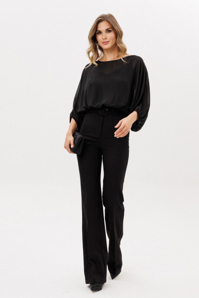 Брюки EOLA 2925.5 черный_меланж - фото 3