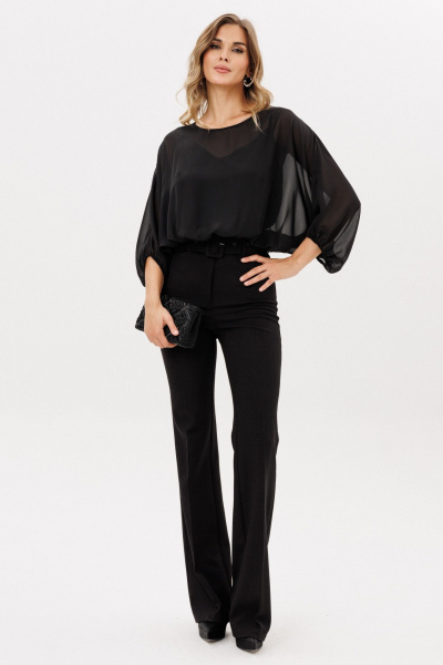 Брюки EOLA 2925.5 черный_меланж - фото 1