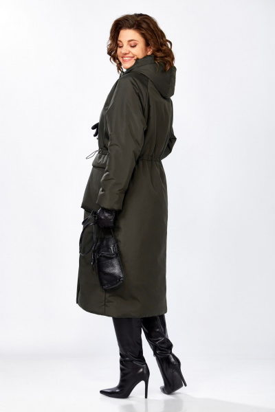 Пальто Lady Secret 8295 хаки - фото 4