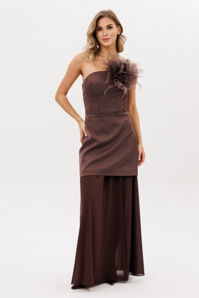 Платье EOLA 2990.3 шоколад - фото 3