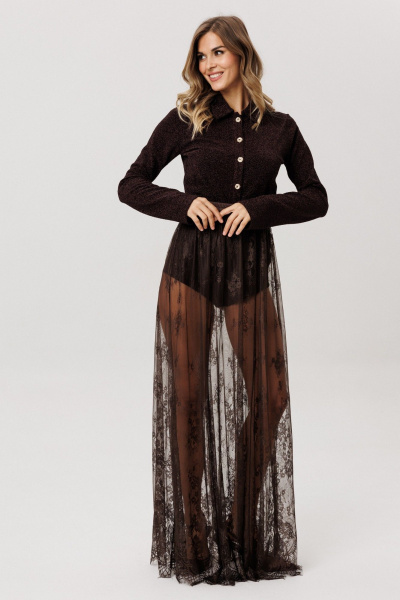 Джемпер EOLA 2995 темный-шоколад - фото 3