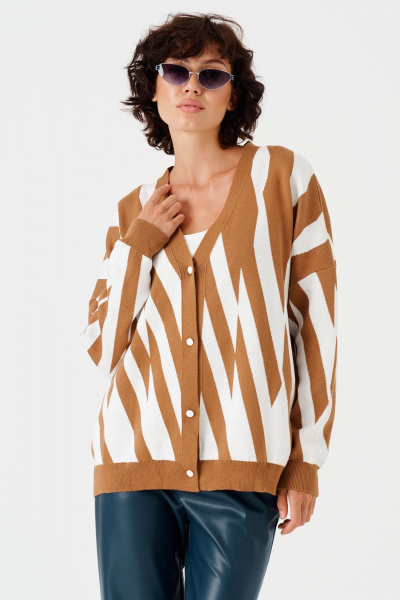 Кардиган трикотажный свободный для всех сезонов Noche mio 3.015 EVA - фото 1