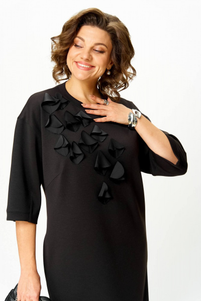 Платье Karina deLux M-1405 черный - фото 4