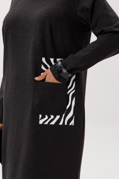 Платье Anelli 1427.1 гравити_зебра - фото 6