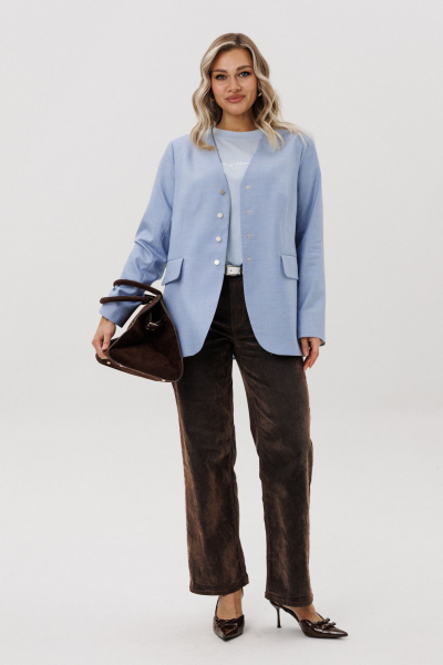 Жакет Ma Vie М-703 голубой - фото 2