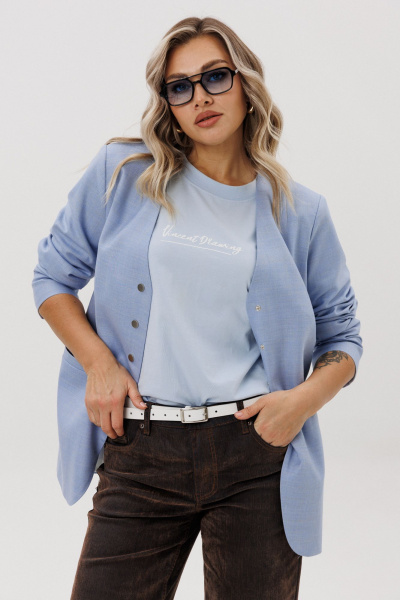 Жакет Ma Vie М-703 голубой - фото 4