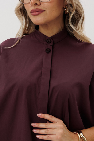 Блуза, брюки Ma Vie М-580б бордовый - фото 10