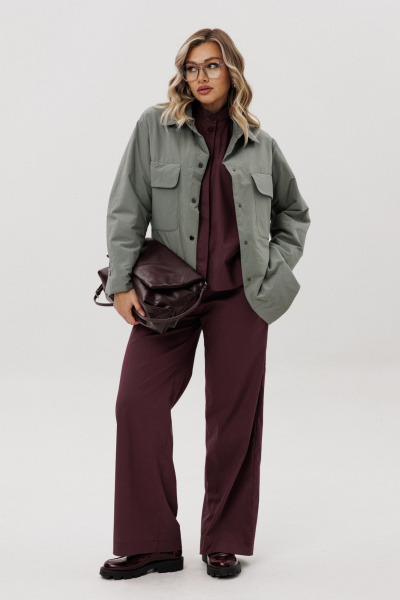 Рубашка Ma Vie М-704 светло-зеленый - фото 13