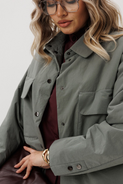 Рубашка Ma Vie М-704 светло-зеленый - фото 7