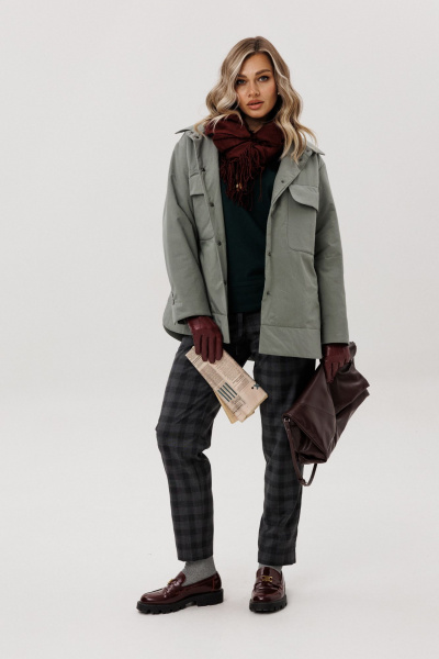 Рубашка Ma Vie М-704 светло-зеленый - фото 5