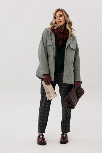 Рубашка Ma Vie М-704 светло-зеленый - фото 4