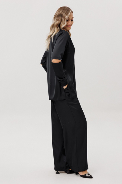 Блуза, брюки Ma Vie М-709 черный - фото 8