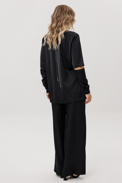 Блуза, брюки Ma Vie М-709 черный - фото 7