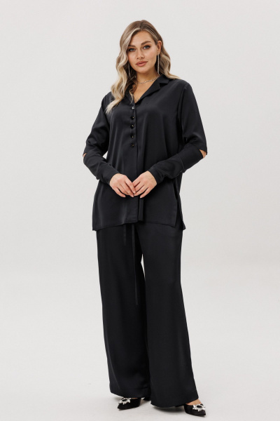 Блуза, брюки Ma Vie М-709 черный - фото 1