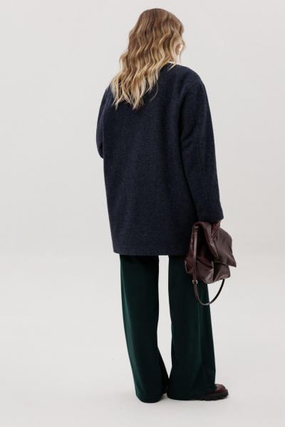 Пальто Ma Vie 714 синий - фото 9