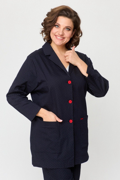 Жакет БелЭльСтиль 409-3_17_22 чернильно-синий - фото 1