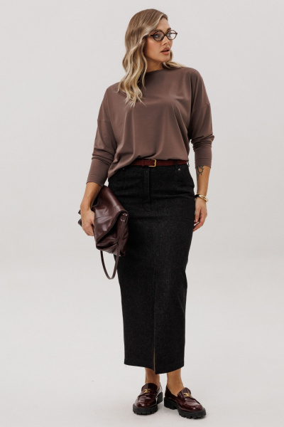 Юбка Ma Vie М-717-2 черный - фото 2