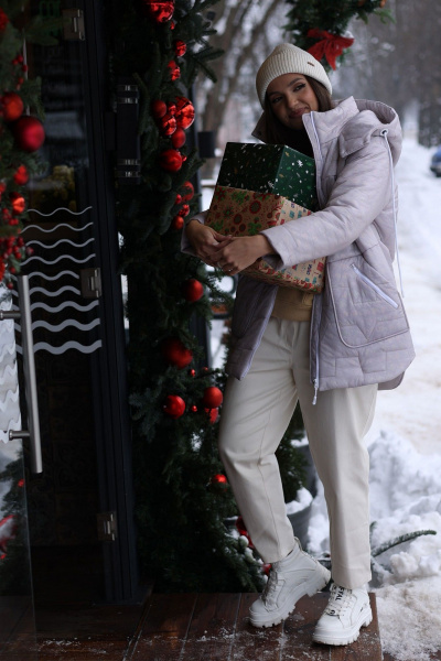 Куртка Mislana 1850 жемчужный - фото 11