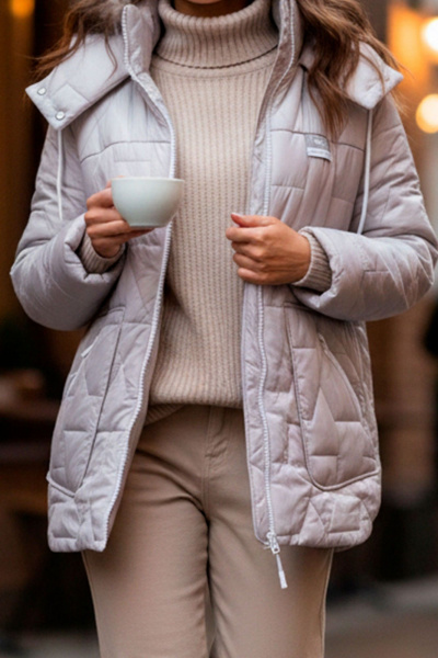 Куртка Mislana 1850 жемчужный - фото 8