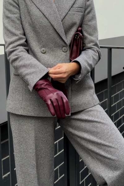 Брюки DNM 040 мелкий_квадратик_серо-бежевый - фото 5