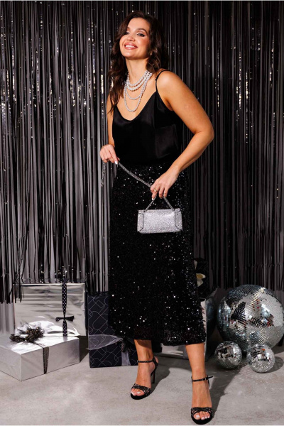 Топ Mislana 1164бл черный - фото 6