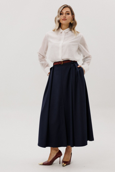 Юбка Ma Vie М-723-2 синий - фото 3