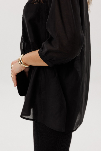 Блуза Ma Vie М-724-1 черный - фото 3