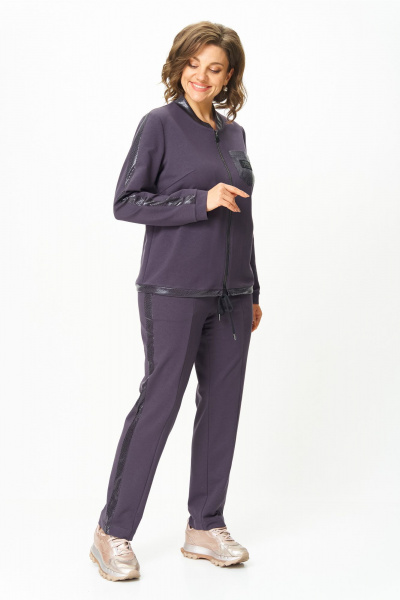 Блуза, брюки Bonna Image 455/2 серо-фиолетовый - фото 11