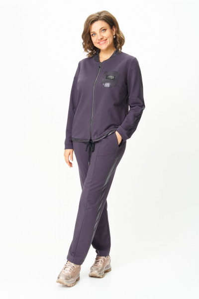 Блуза, брюки Bonna Image 455/2 серо-фиолетовый - фото 10