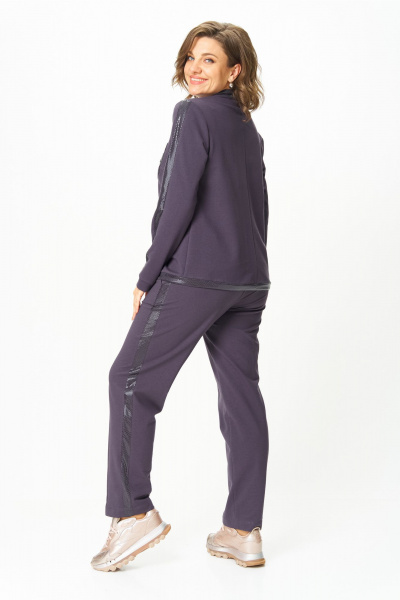 Блуза, брюки Bonna Image 455/2 серо-фиолетовый - фото 8