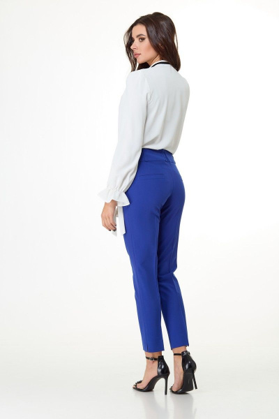 Летние классические брюки из хлопка с разрезами Anelli 228 висилек - фото 2