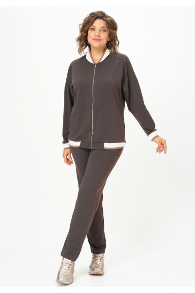 Брюки, джемпер STEFANY 2066-2 горький-шоколад - фото 1