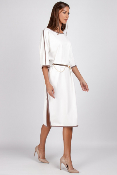 Платье, пояс VIZAVI 804 молочный - фото 9