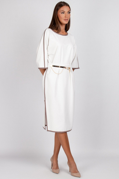 Платье, пояс VIZAVI 804 молочный - фото 8