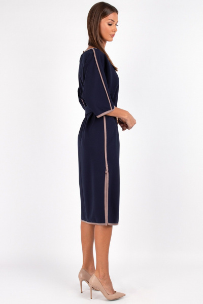 Платье, пояс VIZAVI 804 синий - фото 9