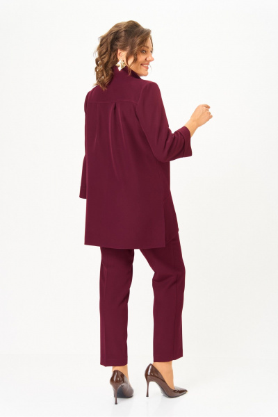 Брюки, туника Vilena 1110 винный - фото 11