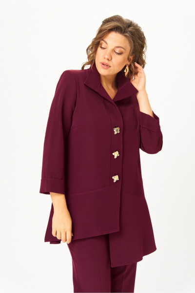 Брюки, туника Vilena 1110 винный - фото 9
