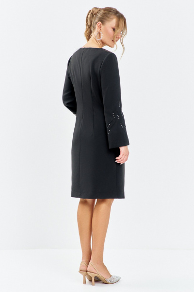 Платье Euromoda 658 черный - фото 4