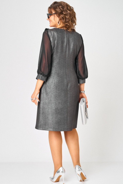 Платье EVA GRANT 7310D графит - фото 9