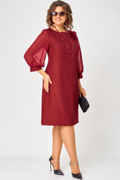 Платье EVA GRANT 7310D красный - фото 10