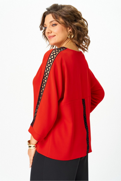 Блуза Rumoda 2274_дл. красный - фото 6