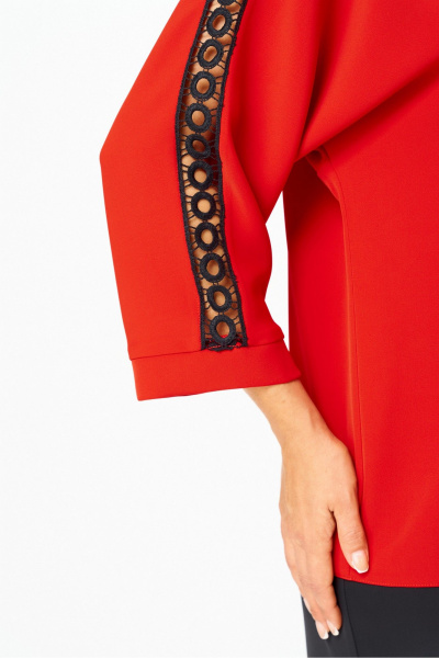 Блуза Rumoda 2274_дл. красный - фото 5