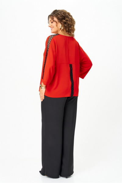 Блуза, брюки Rumoda 2275_дл. красный-черный - фото 13