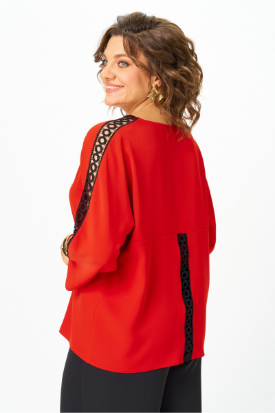 Блуза, брюки Rumoda 2275_дл. красный-черный - фото 10