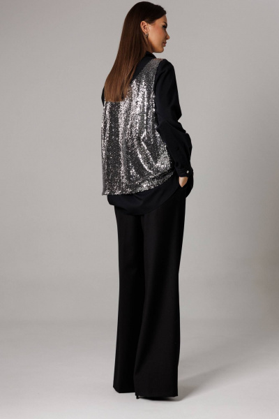 Блуза, брюки, майка Ларс Стиль 1167 черный - фото 5