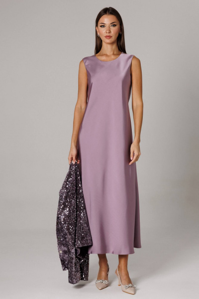 Жакет, платье Ларс Стиль 1154 лиловый - фото 4